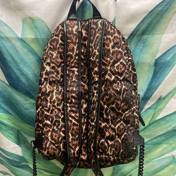 Victorias Secret Leopard Backpack with chain detail main image 10